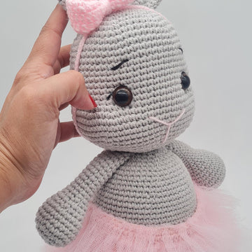 Ballerina Bunny and Boy Bunny with Overalls Crochet Pattern