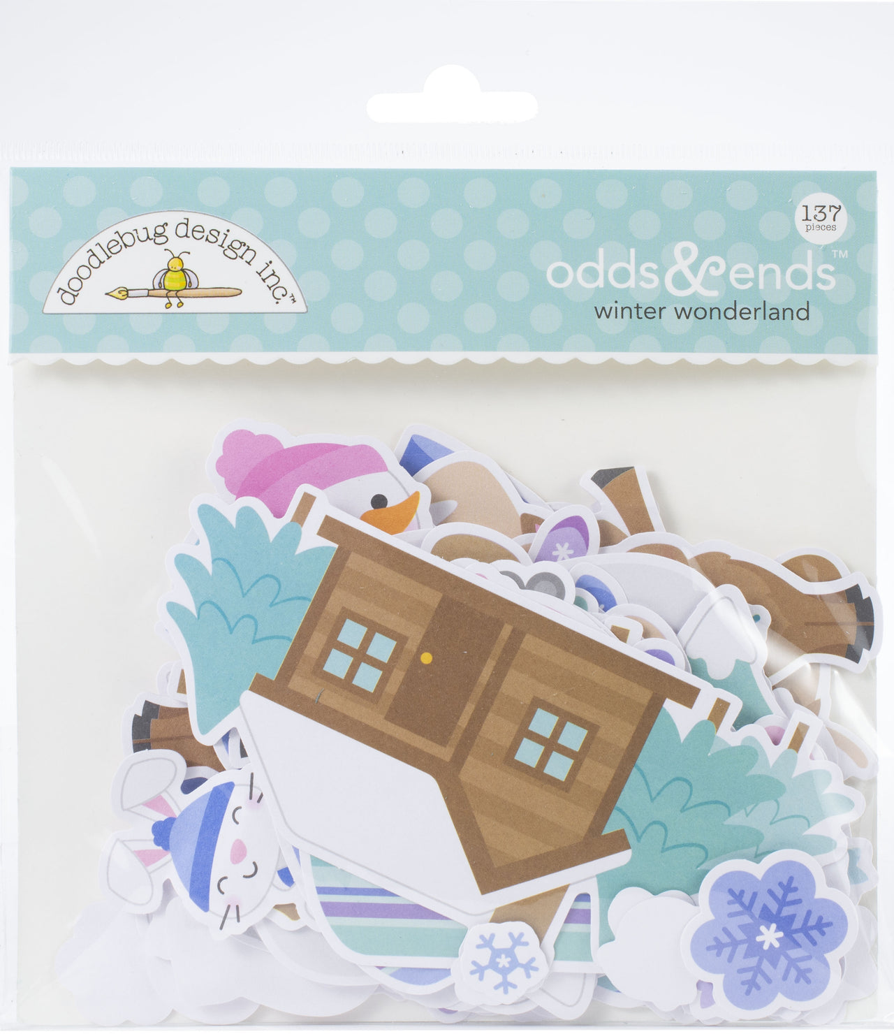 Doodlebug Odds & Ends Die-Cuts - Winter Wonderland, 137/Pkg