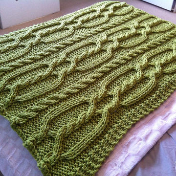 Snuggly Cable Blanket