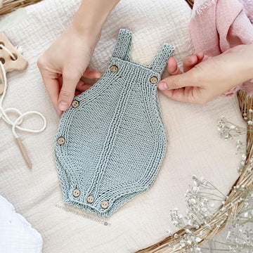 12-24 months - TWISTY DK Knitted Romper