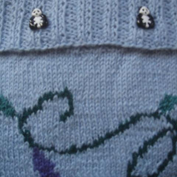 Panda in the Flowers cushion cover