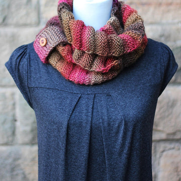 Walnut infinity scarf
