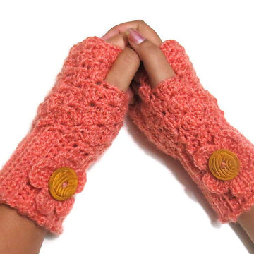 Fingerless mittens shell design