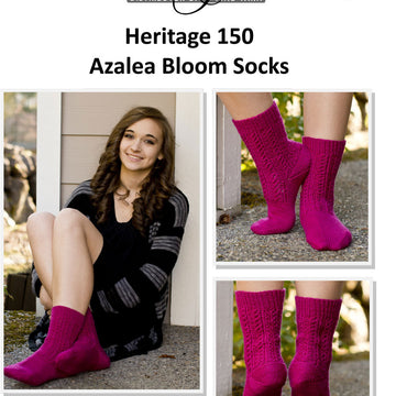 Azalea Bloom Socks in Cascade Heritage 150 - FW199