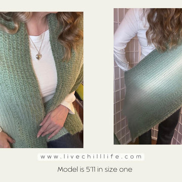Textured gradient shawl