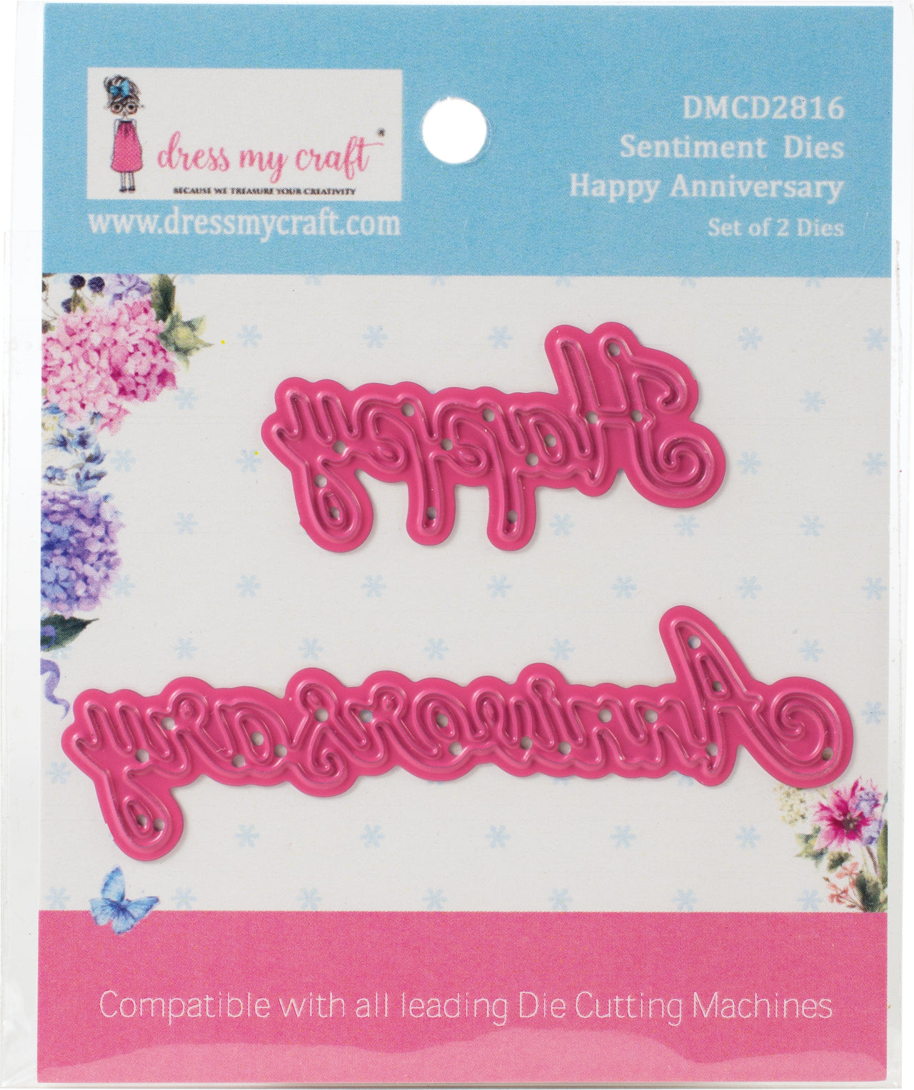 Dress My Craft Dies - Sentiment- Happy Anniversary