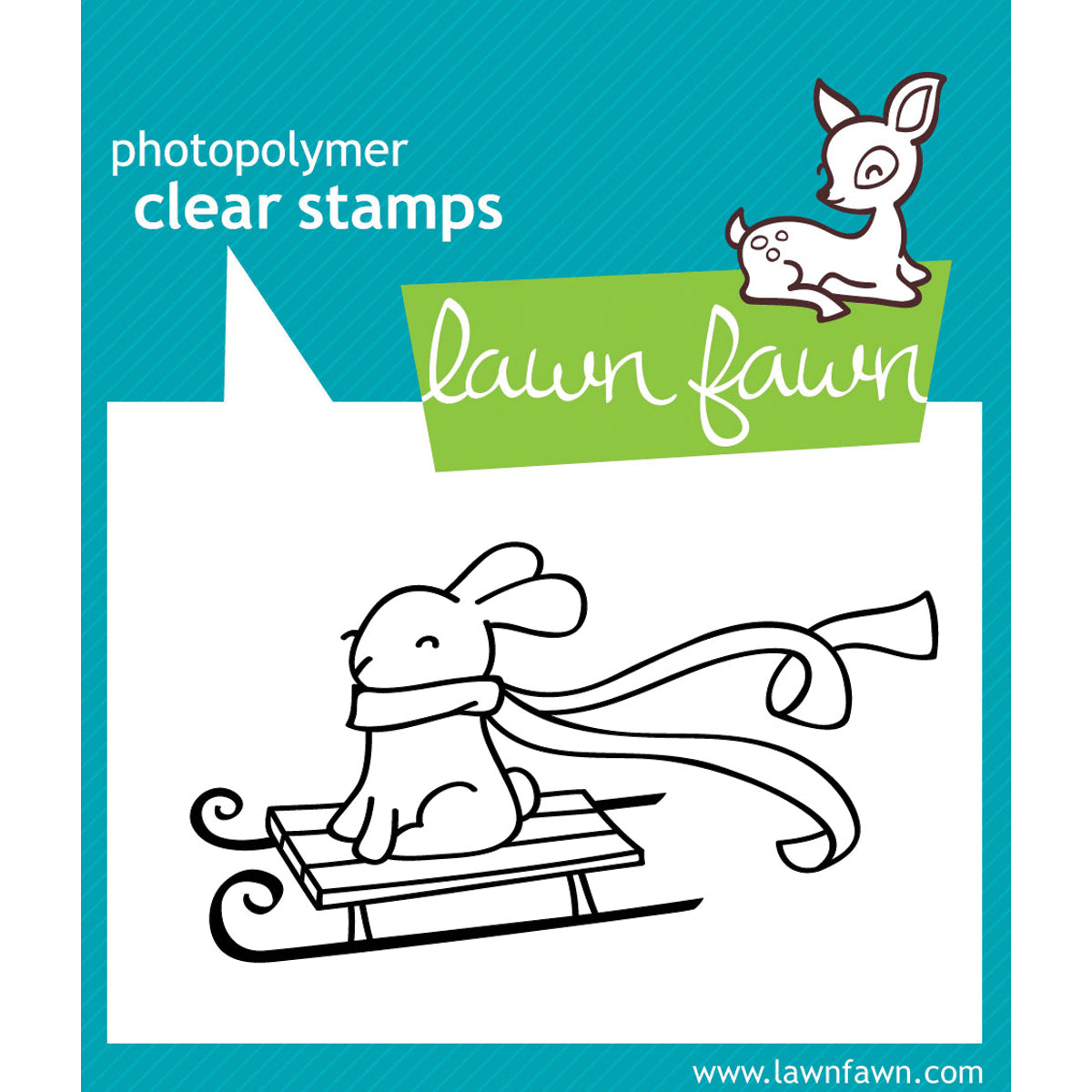 Lawn Fawn Clear Stamps 3"X2" - Winter Bunny