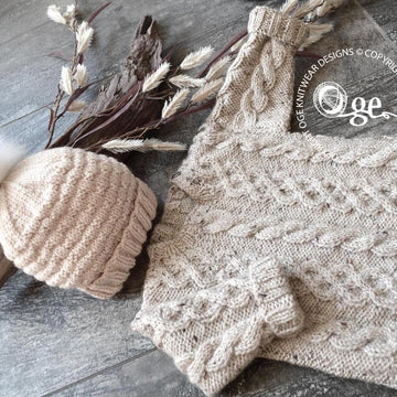 Niven Cable Sweater and Hat - P232