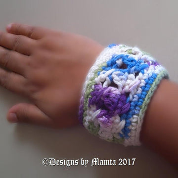 Crochet Bracelet Pattern Chunky Textured Cuff