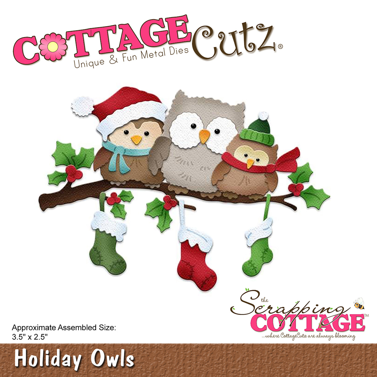 CottageCutz Dies - Holiday Owls