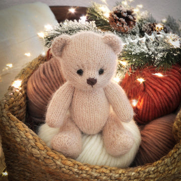 Teddy Bear knitting pattern, Back & Forth Pattern