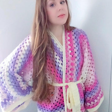 Crochet Kimono Hexagon Cardigan Pattern