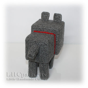 Minecraft Wolf Dog Crochet Pattern
