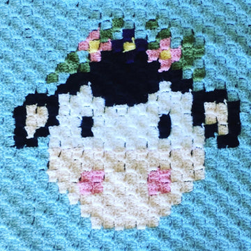 Miss Betsy Cow C2C Graphgan Blanket Square