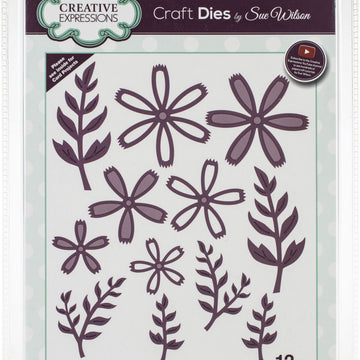Creative Expressions Craft Dies By Sue Wilson - Finishing Touches-Cosmos Flower