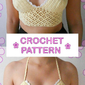 PEARL lacy crop top _ M39