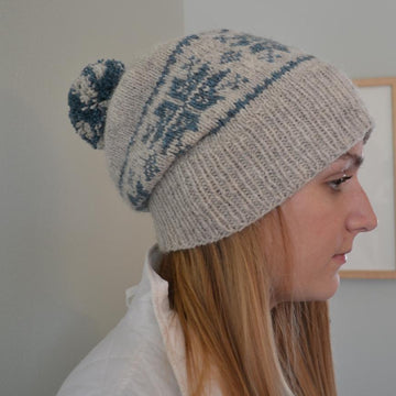 Split Back Snowflake Hat