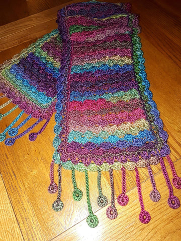 Rainbow Ripple Scarf