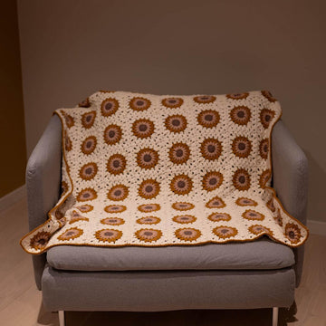 Sunburst Granny Square Blanket