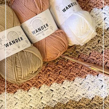 Lavinia’s Blossom in Soft Stripes Blanket