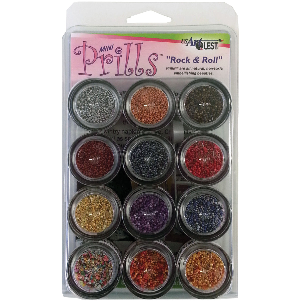 US Artquest Mini Prills 3g 12/Pkg - Rock N' Roll