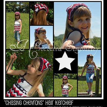 Chasing Chevrons Hair Kerchief / Scarf