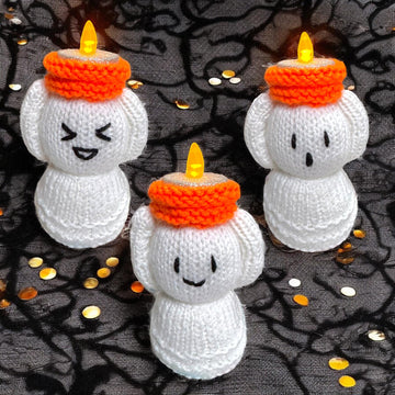 Halloween Ghost Tea Light Holder 10 cms