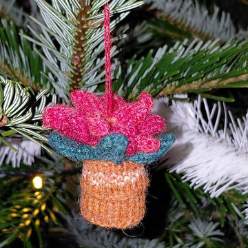 Poinsettia Christmas Ornament