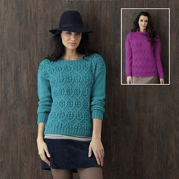 Womens Sweater in Sublime Superfine Alpaca DK - 6113 - Leaflet