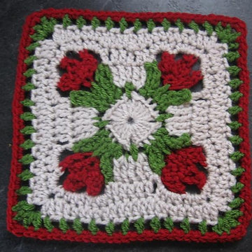 Tulip Dishcloth TUTORIAL