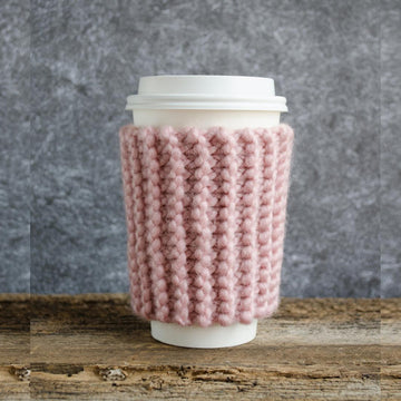 Knit Coffee Cozy, Coffee Sleeve
