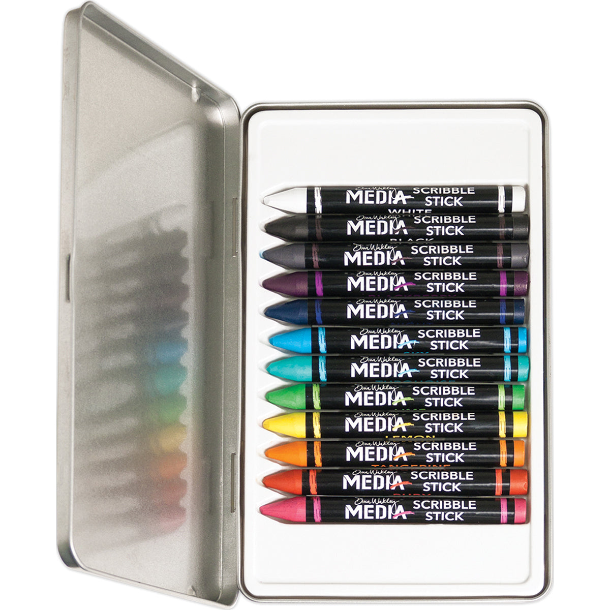 Ranger Dina Wakley Media Scribble Sticks 1 12/Pkg - 390194