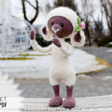 Crochet Pattern: Rosy the lamb toy