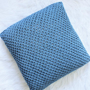 Cottage Throw Pillow - Tunisian Crochet