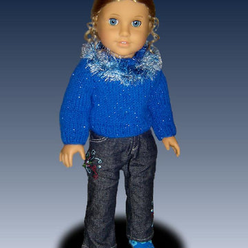 Shimmer Sweater, Fits American Girl and all 18 inch dolls. 041