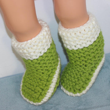 Childrens 2 Colour Super Chunky Slipper Boots