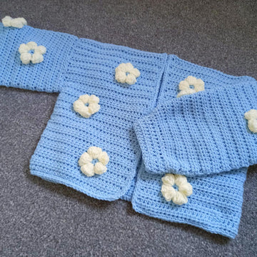 Crochet Bella Flower Cardigan Pattern