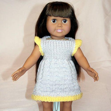 Country Summer Dresses, Knitting Patterns fit American Girl and other 18-Inch Dolls