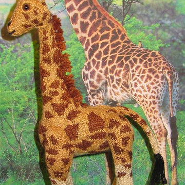 Georgie The Baby Giraffe Amigurumi Microknit Toy