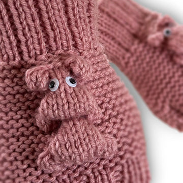 Hippo Fingerless Gloves
