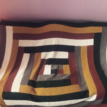 Broken Crayons II Knitted Blanket Pattern