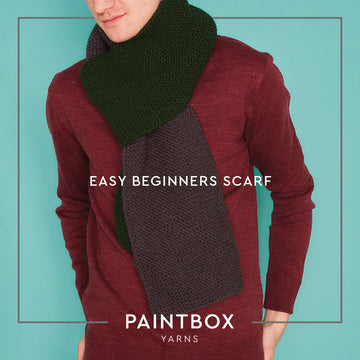 Paintbox Yarns Simply Chunky Easy Beginners Scarf 3 Ball Knitting Kit