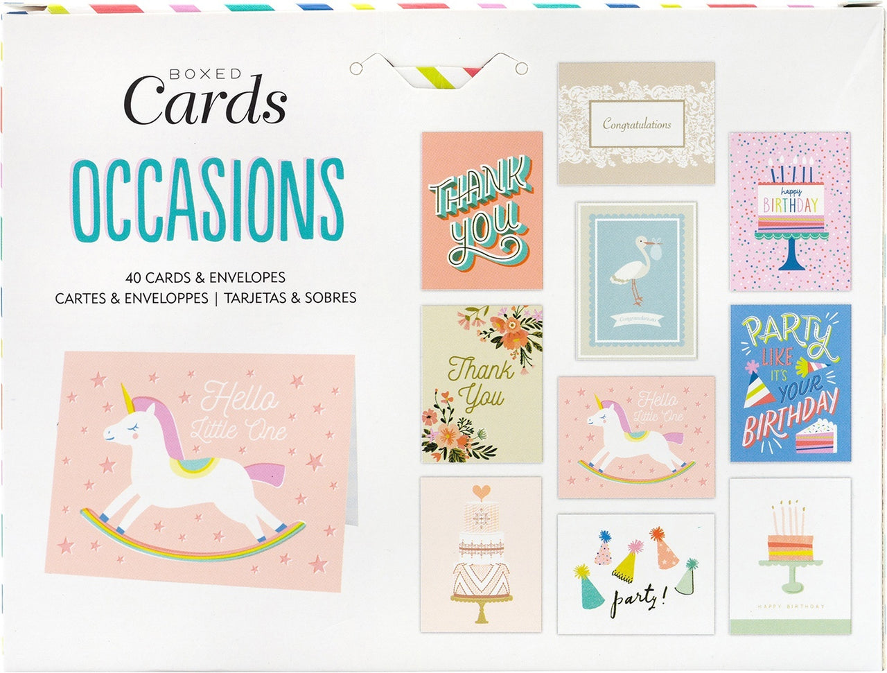 American Crafts A2 Cards W/Envelopes 4"X6" 40/Box - Blank - All Occasion