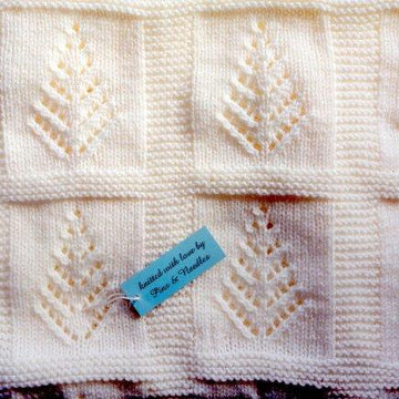 'Tree of Life' Baby Blanket using double knitting yarn