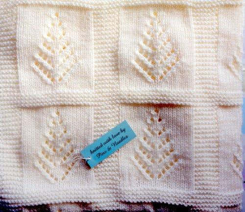 'Tree of Life' Baby Blanket using double knitting yarn
