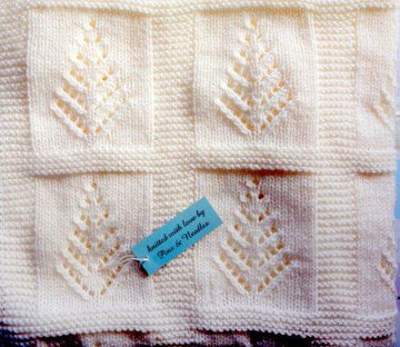 'Tree of Life' Baby Blanket using double knitting yarn