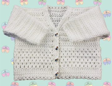 Easy Baby Cardigan in DK (1043)