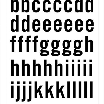 American Crafts Heidi Swapp Honey & Spice Thickers Stickers 175/Pkg - Alphabet/Glossy Black Chipboard