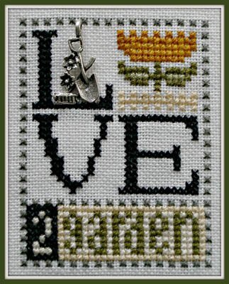 Hinzeit Love 2 Garden Cross Stitch Chart (with charm) -  Leaflet