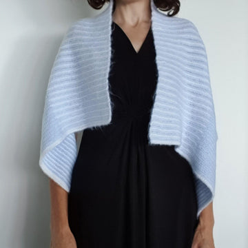 Robyn - curved garter stitch wrap